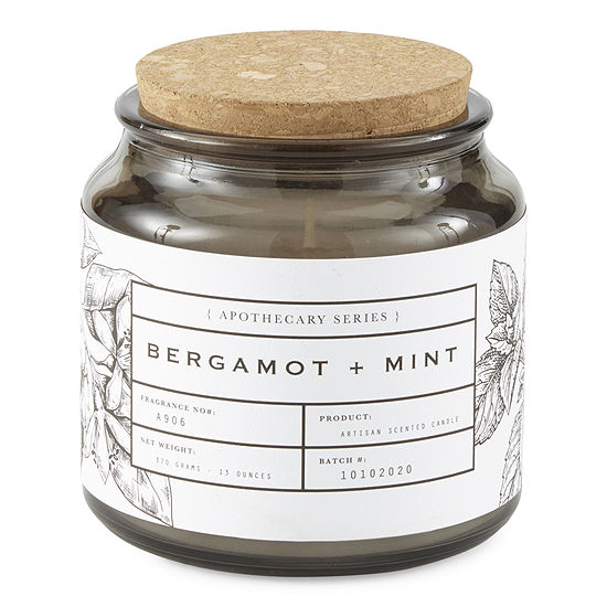 13oz Bergamot & Mint Apothecary Jar Candle