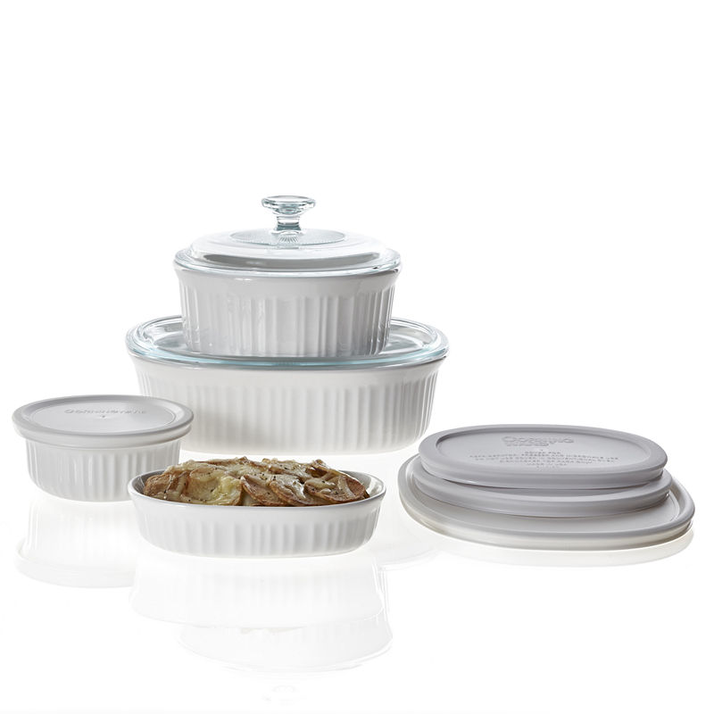 Corningware French White 10Pc. Casserole & Bakeware Set