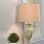 Stylecraft 15 W Blue & Brown Polyresin Table Lamp