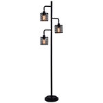 Stylecraft 10 W Black Steel Floor Lamp