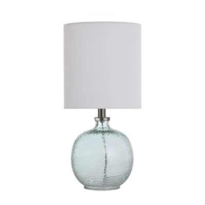 aqua blue glass table lamps