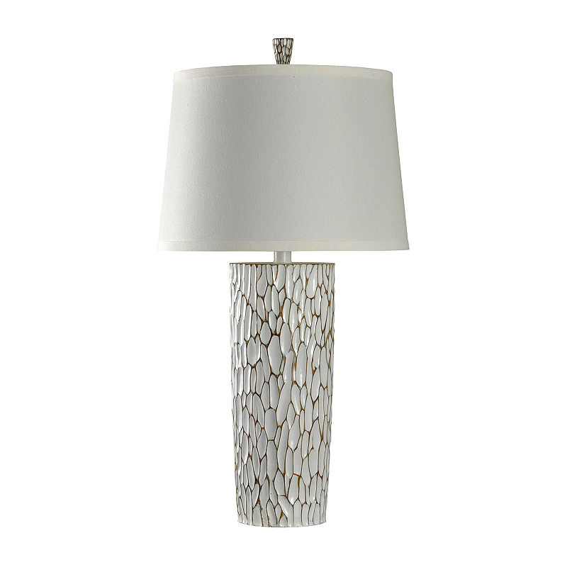 Stylecraft 18 5 W Braselton Polyresin Table Lamp, White