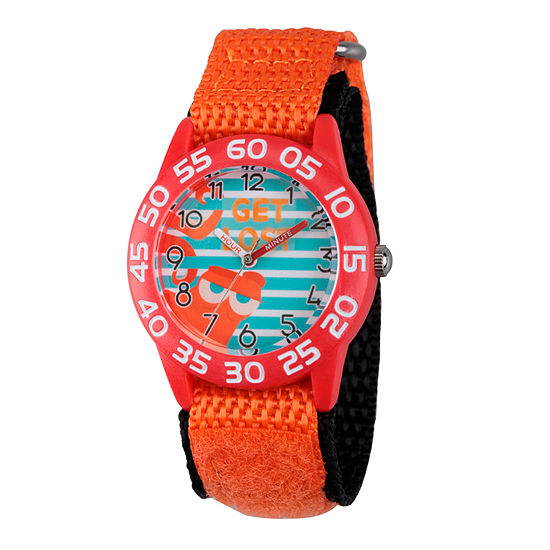 Disney Collection Boys Orange & Red Numbered Bezel Finding Dory Fast Strap Watch