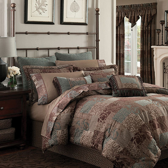 Croscill Classics Catalina Brown 4 Pc Chenille Comforter Set
