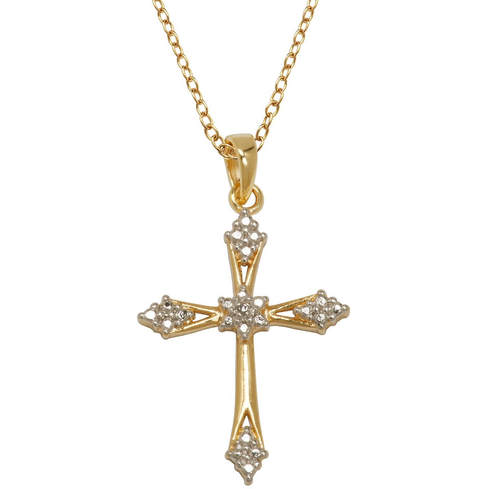 Bridge Jewelry Diamond Accent Cross Pendant