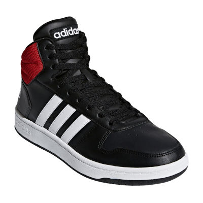 adidas Hoops 2.0 Basketball Mens Lace-up Shoes, Color: Black White ...