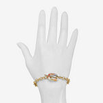 Bijoux Bar 6 1/2 Inch Link Rectangular Chain Bracelet