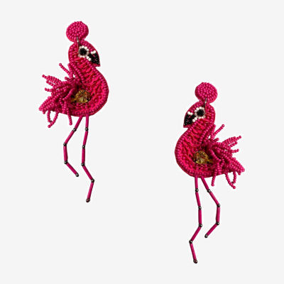 Bijoux Bar Flamingo Drop Earrings