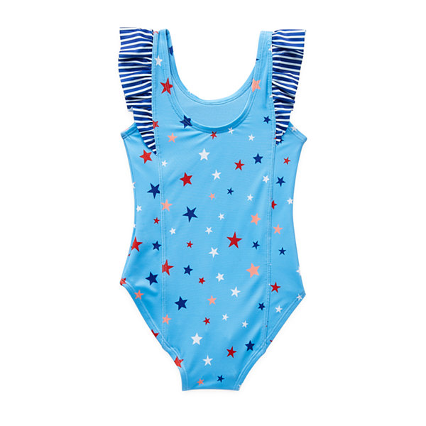 Outdoor Oasis Toddler Girls Animal One Piece Swimsuit