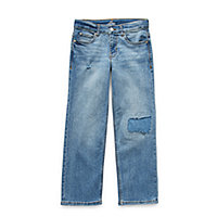 Boys Denim Blue Jeans Slim Leg 5 Pocket Adjustable Waist Age 2Y To 4Y Ex-Store 