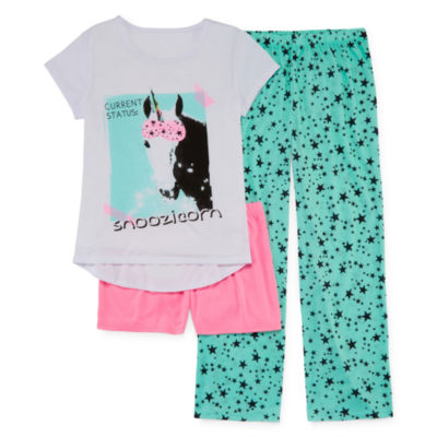 Total Girl 3-pc. Pajama Set Girls - JCPenney