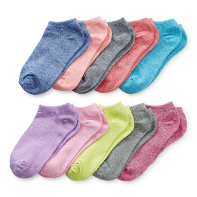 Thereabouts Little & Big Girls 10 Pair Low Cut Socks JCPenney