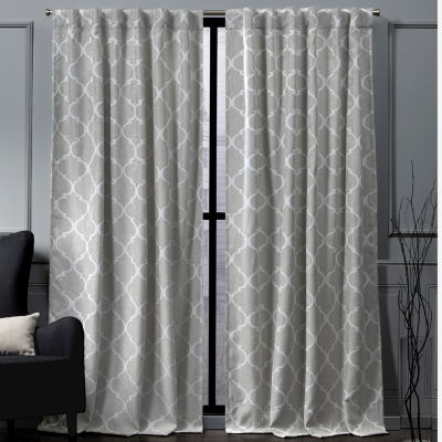 Nicole Miller Treillage Light Filtering, Nicole Miller Curtains With Pearls