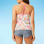 Free Country Floral Tankini Swimsuit Top