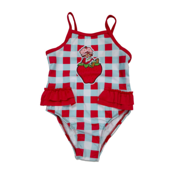 Toddler Girls Strawberry Shortcake Sleeveless Toddler One Piece Swimsuit