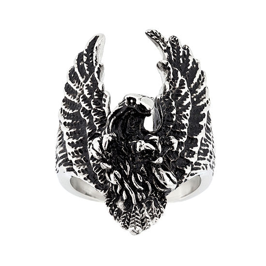 Mens Stainless Steel Eagle Ring