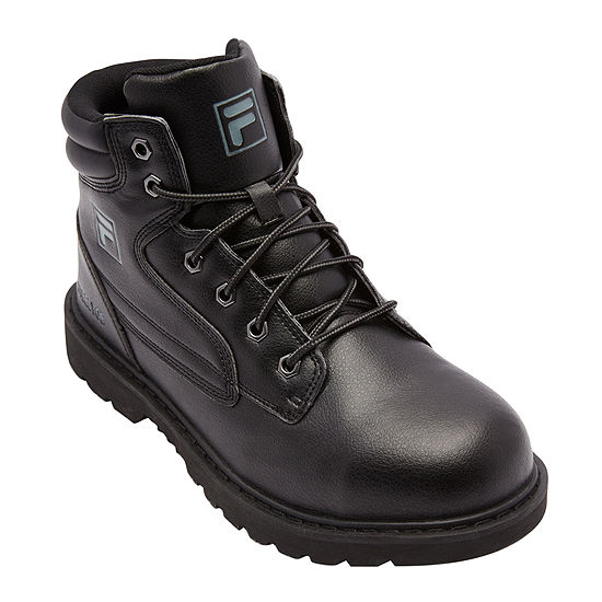 Fila® Landing Steel Mens Steel-Toe Work Boots-JCPenney, Color: Black ...