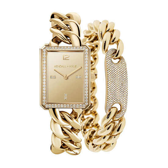 Kendall + Kylie Womens Gold Tone Bracelet Watch A0373g-42-A27