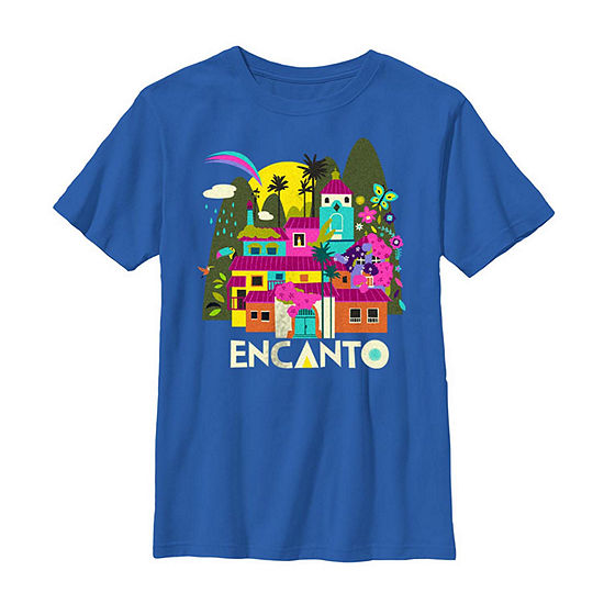Disney Encanto Little & Big Boys Crew Neck Encanto Short Sleeve Graphic T-Shirt