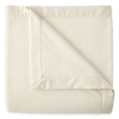 JCPenney Home Satin Trim Fleece Blanket JCPenney