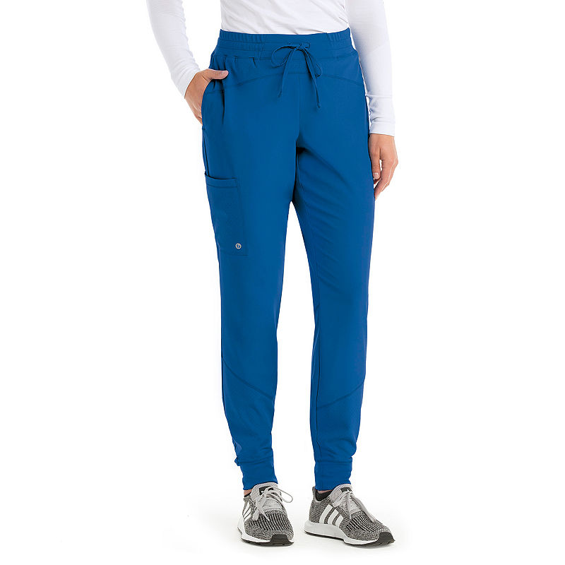 Barco One Bop513 Women'S Jogger Scrub Pants, Girls, Size Small, Blue