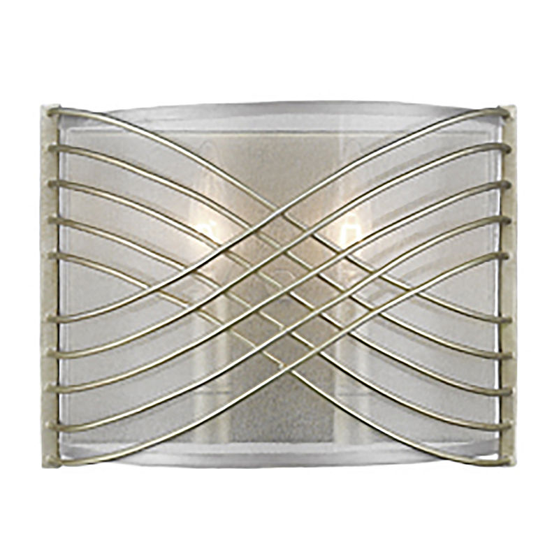 Zara 2-Light Wall Sconce In White Gold, Yellow