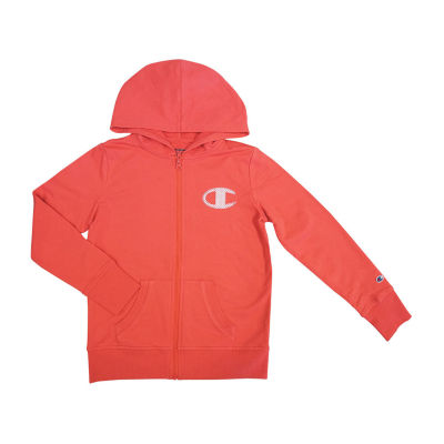 kids red champion hoodie