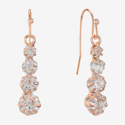 Monet Jewelry Rose Gold Drop Earrings