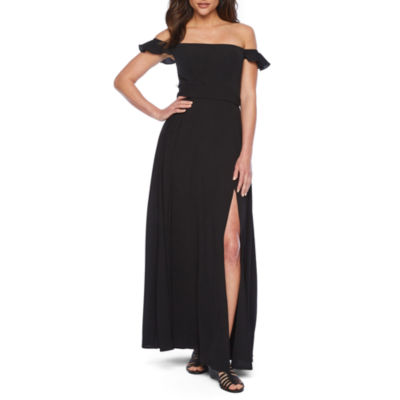 premier amour off the shoulder maxi dress