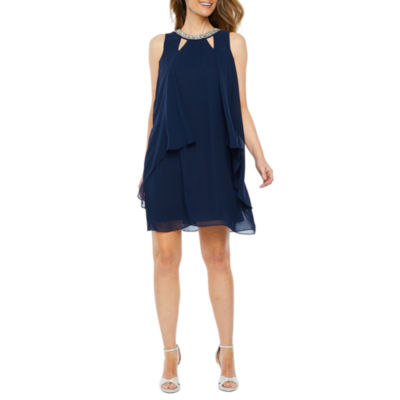 jcpenney navy blue dress