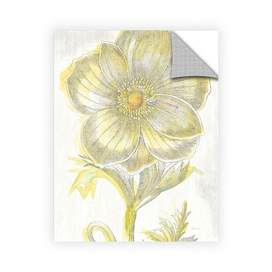 Brushstone Belle Fleur Yellow II Crop Removable Wall Decal