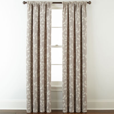 Liz Claiborne Quinn Leaf Room Darkening Rod Pocket Back Tab