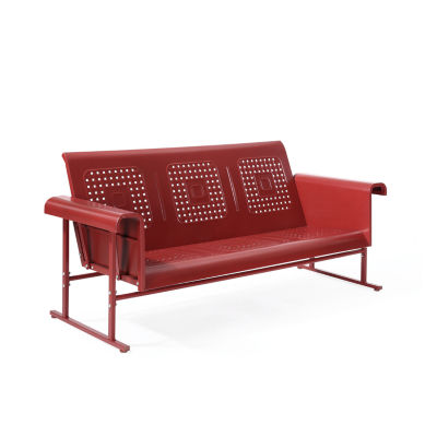 Crosley Veranda Sofa Glider In Coral Red Patio Sofa Color Red