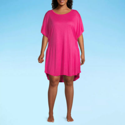 Outdoor Oasis Womens Dress Swimsuit Cover-Up Plus