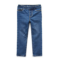 LITTLE-GUEST Little Boys Toddler Waistband Jeans Elastic Waist Straight Fit Drawstring Denim Pants B103 