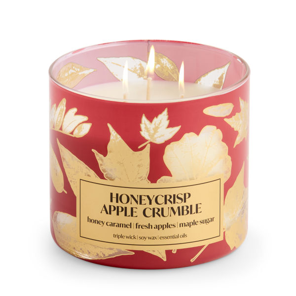 Distant Lands Honeycrisp Apple Crumble 3-Wick Scented Jar Candle
