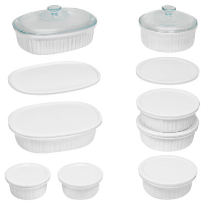CorningWare French White 18 pc Bakeware Set JCPenney
