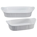 CorningWare® French White® lll 2-pc. Rectangular Bakeware Set