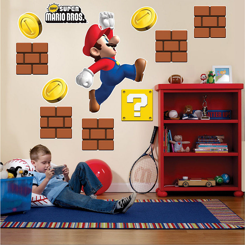 UPC 847356000052 product image for BuySeasons Super Mario Bros. Giant Wall Decals | upcitemdb.com