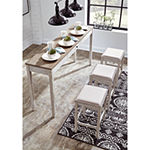 Signature Design by Ashley Skempton 4-pc. Counter Height Rectangular Dining Set