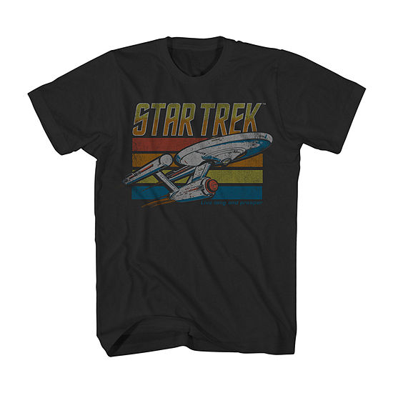 Star Trek Mens Crew Neck Short Sleeve Regular Fit Graphic T-Shirt