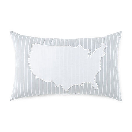 Americana 12X20 Map Throw Pillow, One Size , Multiple Colors