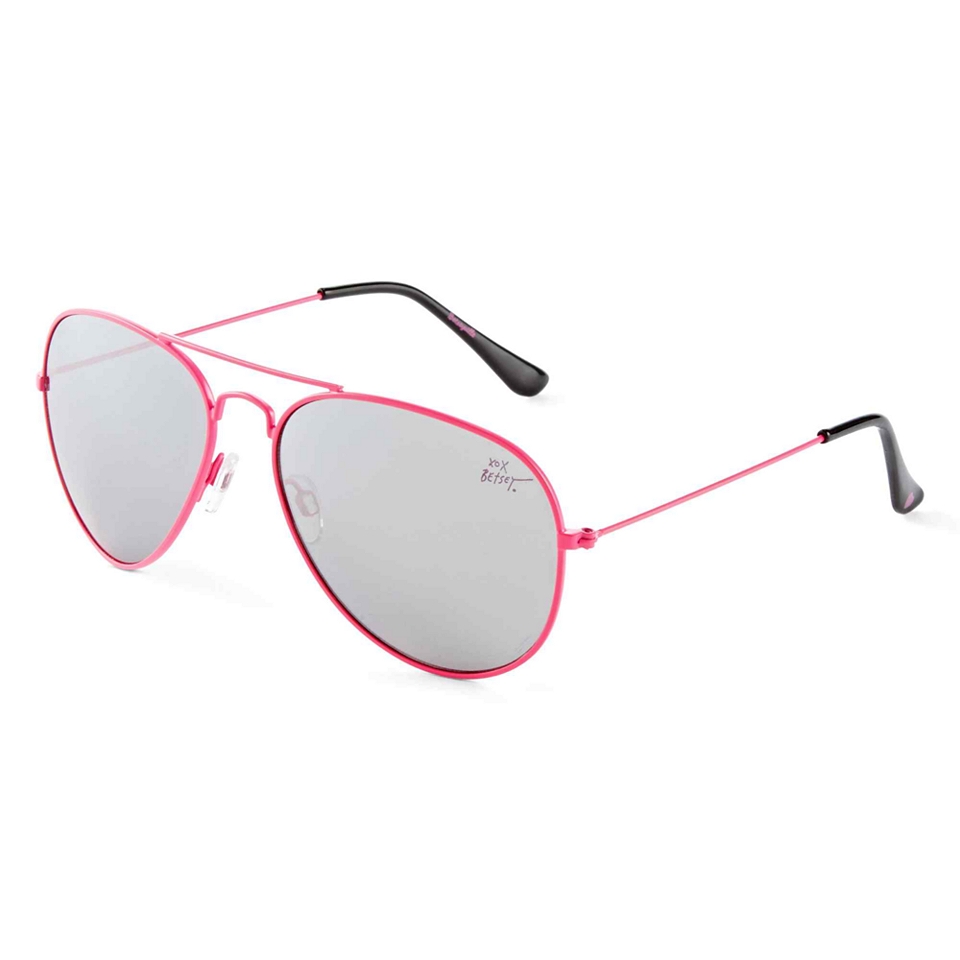 BETSEYVILLE Mirror Aviator Sunglasses, Pink, Womens