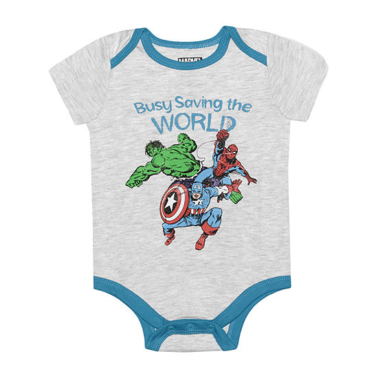 Okie Dokie Baby Boys Marvel Bodysuit