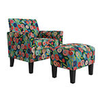 Handy Living Maritza Chair + Ottoman Set