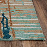 Rizzy Home Zack Abstract Hand Tufted Indoor Outdoor Rectangular Area Rug