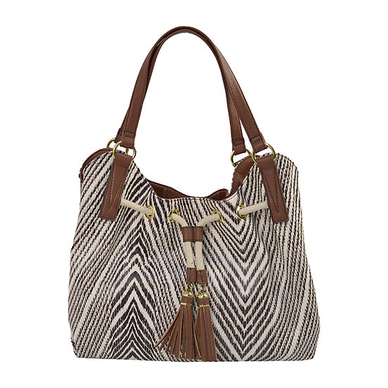 Liz Claiborne Leanne Poster Tote Bag, Color: Abstract Animal - JCPenney