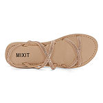 Mixit Womens Pierce Slingback Strap Flat Sandals