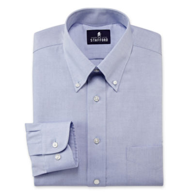 Stafford® Travel Performance Pinpoint Oxford Dress Shirt-JCPenney
