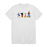 4 Friends Mens Crew Neck Short Sleeve Regular Fit Mickey Mouse Minnie Mouse Graphic T-Shirt
